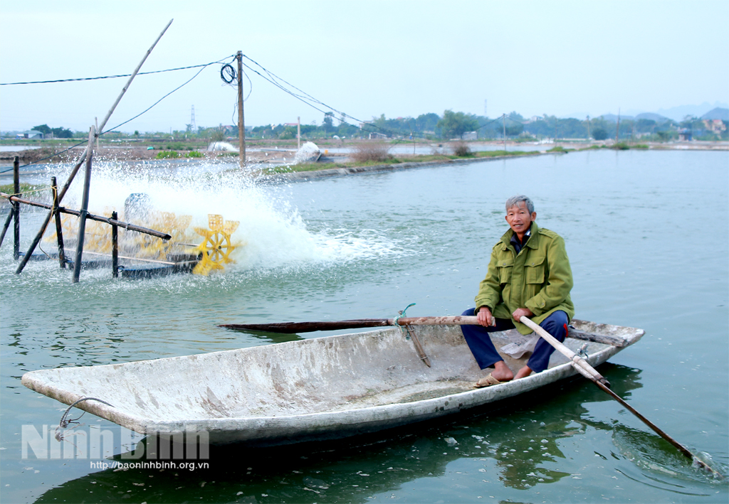 Nghề nuôi thủy sản đem lại thu nhập cao cho nhiều hộ dân xã Gia Trung (Gia Viễn).