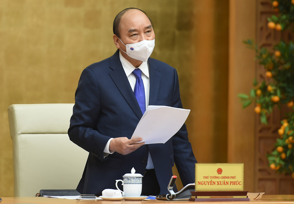 Thủ tướng Nguyễn Xuân Phúc yêu cầu phải có vaccine COVID-19 trong tháng 2. Ảnh: VGP/Quang Hiếu