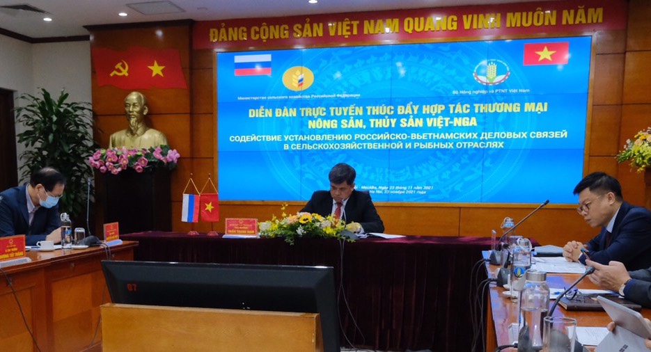Bộ NN&PTNT đánh giá, các sản phẩm nông, thủy sản của Việt Nam và Nga không cạnh tranh với nhau nên có rất nhiều cơ hội hợp tác. Ành: VGP/Đỗ Hương