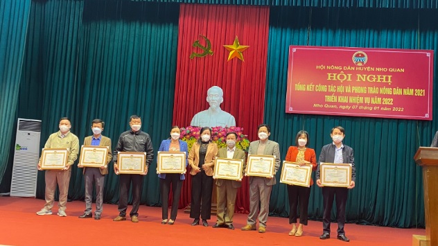 Hội Nông dân huyện Nho Quan tổ chức hội nghị tổng kết công tác Hội và phong trào nông dân và triển khai nhiệm vụ năm 2022.