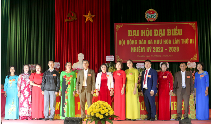 Ban Chấp hành Hội Nông dân xã Như Hòa khóa XI, nhiệm kỳ 2023 - 2028.